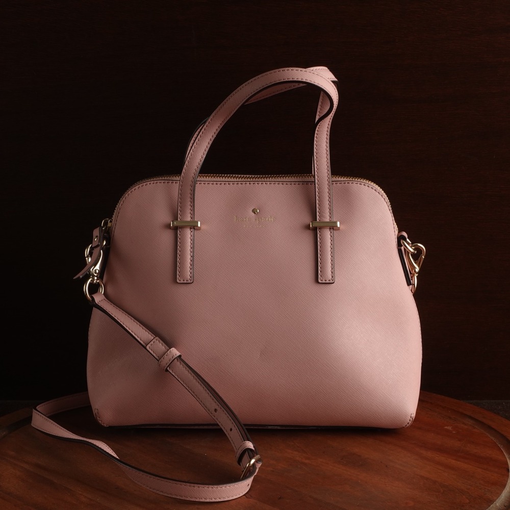 Kate Spade New York Purse Cedar Street Maise Leather Pink Crossbody Top Handle